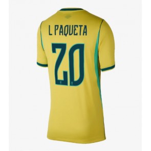 Brazil Lucas Paqueta #20 Domaci Dres za Ženska SP 2026 Kratak Rukavima